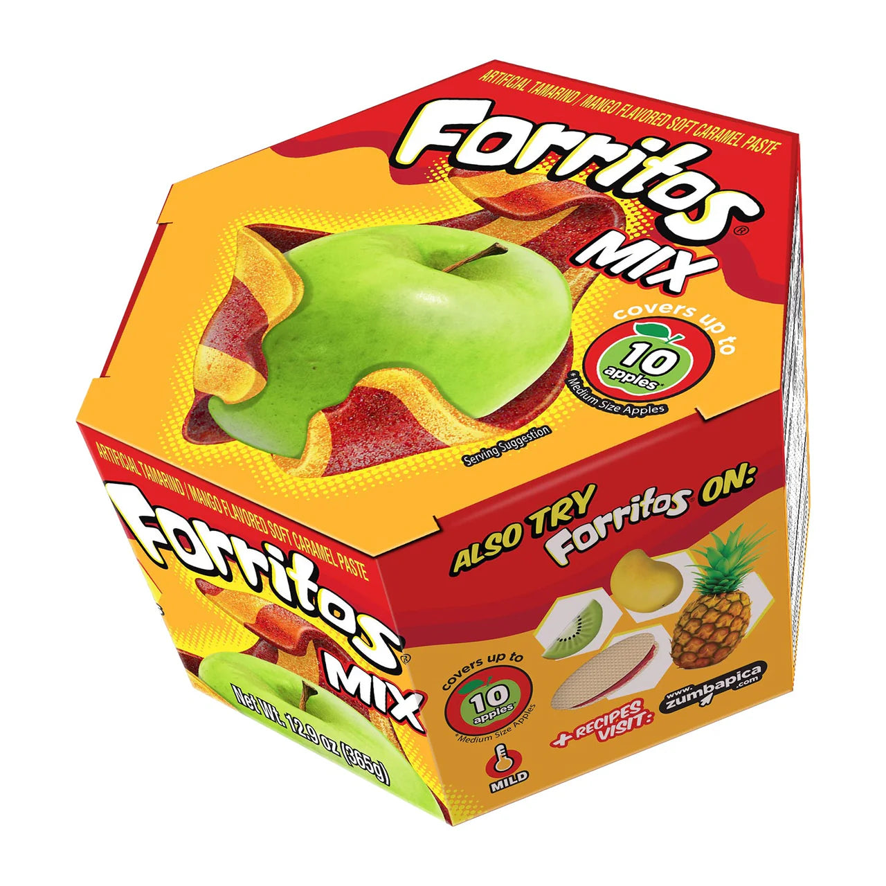 Zumba Pica Forritos Mix 5ct – Authentic Mexican Apple Wrap Candy - Dulceria Mexicana "El Toto"
