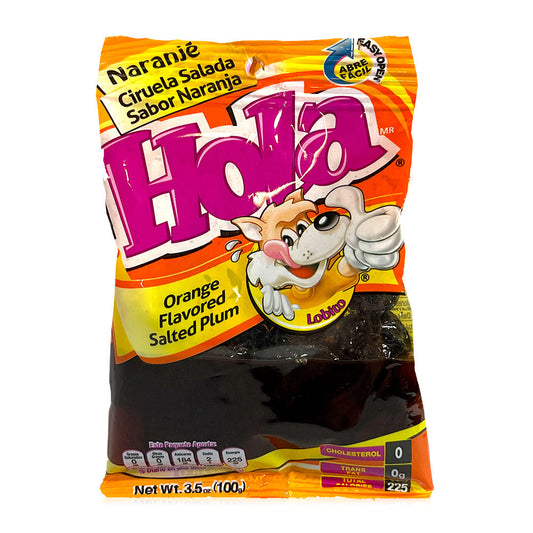 Hola Saladitos Naranja 12Ct Mexican Candy POS - Dulceria Mexicana "El Toto"