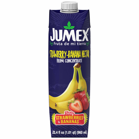Jumex Strawberry-Banana Nectar Juice 32oz – Authentic Mexican Fruit Drink - Dulceria Mexicana "El Toto"