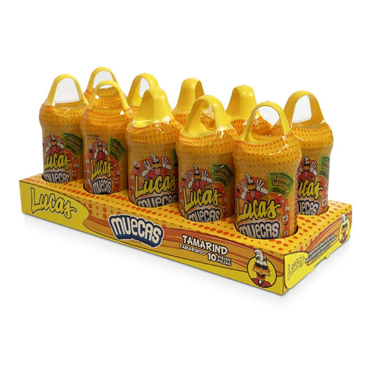 Lucas Muecas Tamarind 10ct – Authentic Mexican Lollipops - Dulceria Mexicana "El Toto"