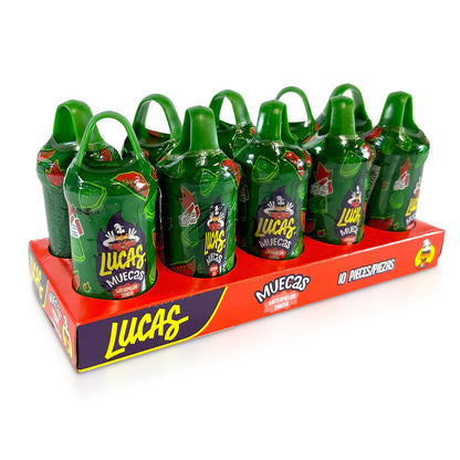 Lucas Muecas Sandia 10ct – Authentic Mexican Lollipops - Dulceria Mexicana "El Toto"