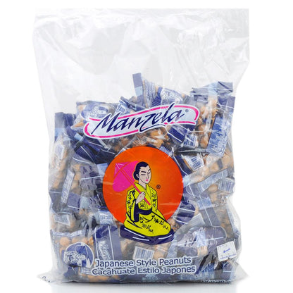Manzela Japanese Style Peanuts: 20g 50ct Cacahuate Japones Mexican Candy POS - Dulceria Mexicana "El Toto"