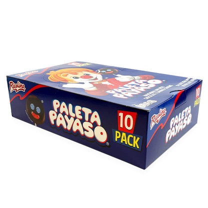 Ricolino Paleta Payaso 10Ct Marshmallow Chocolate Lollipop Mexican Candy POS - Dulceria Mexicana "El Toto"