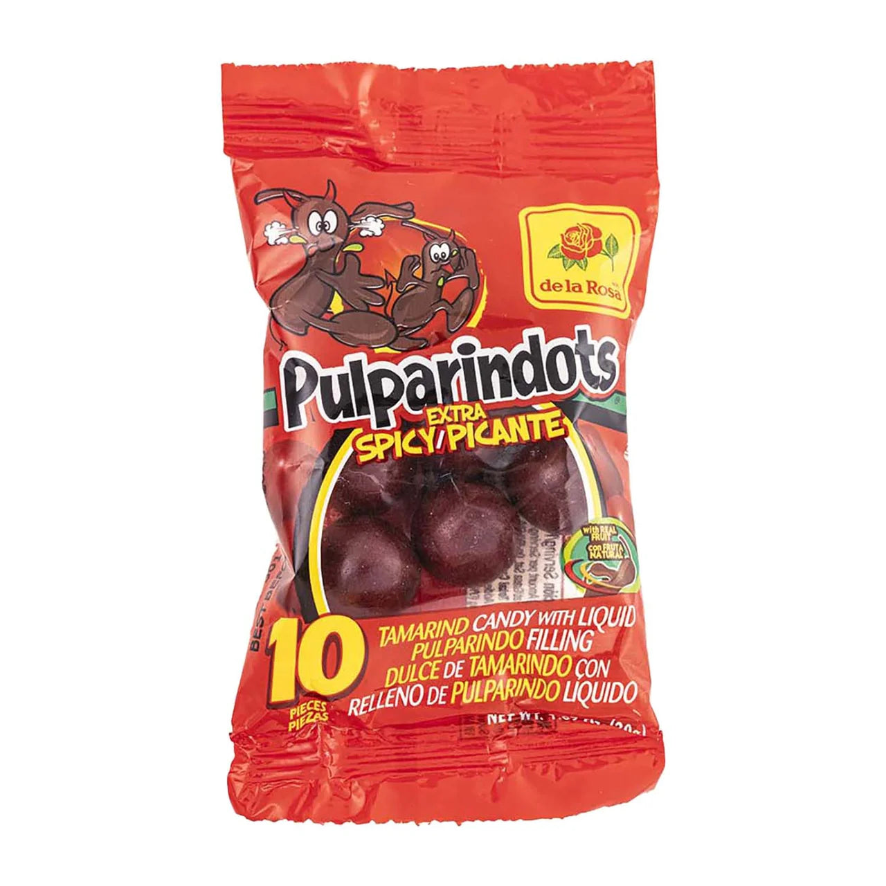 Pulparindots Extra Spicy 12ct Mexican Candy POS - Dulceria Mexicana "El Toto"