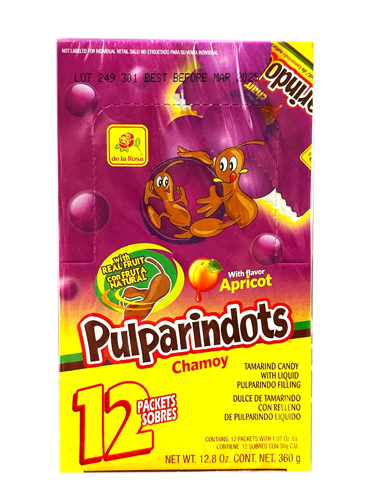 Pulparindots Chamoy 12ct Tamarind/Chamoy Mexican Candy POS - Dulceria Mexicana "El Toto"