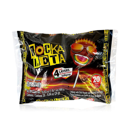 Sonrics Rockaleta Bag 20ct POS - Dulceria Mexicana "El Toto"