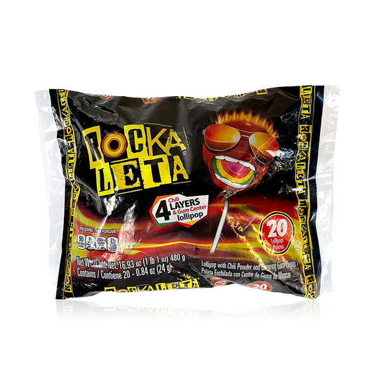 Sonrics Rockaleta Bag 20ct POS - Dulceria Mexicana "El Toto"