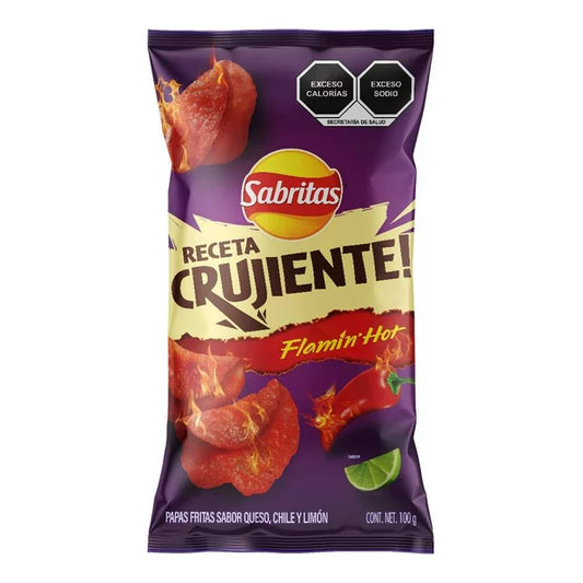 Sabritas Flamin Hot 100gr Chips Mexican Snack POS - Dulceria Mexicana "El Toto"
