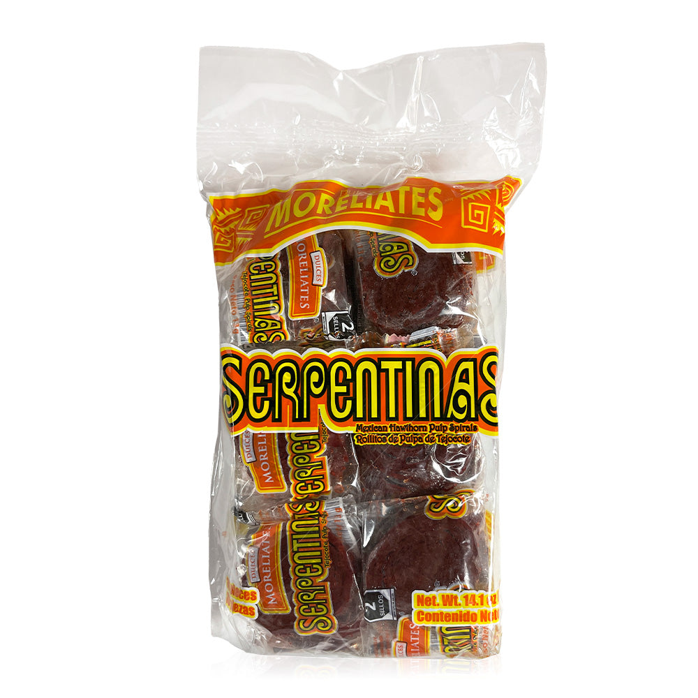 Moreliates Serpentinas 30Ct Tamarind Mexican Candy POS - Dulceria Mexicana "El Toto"