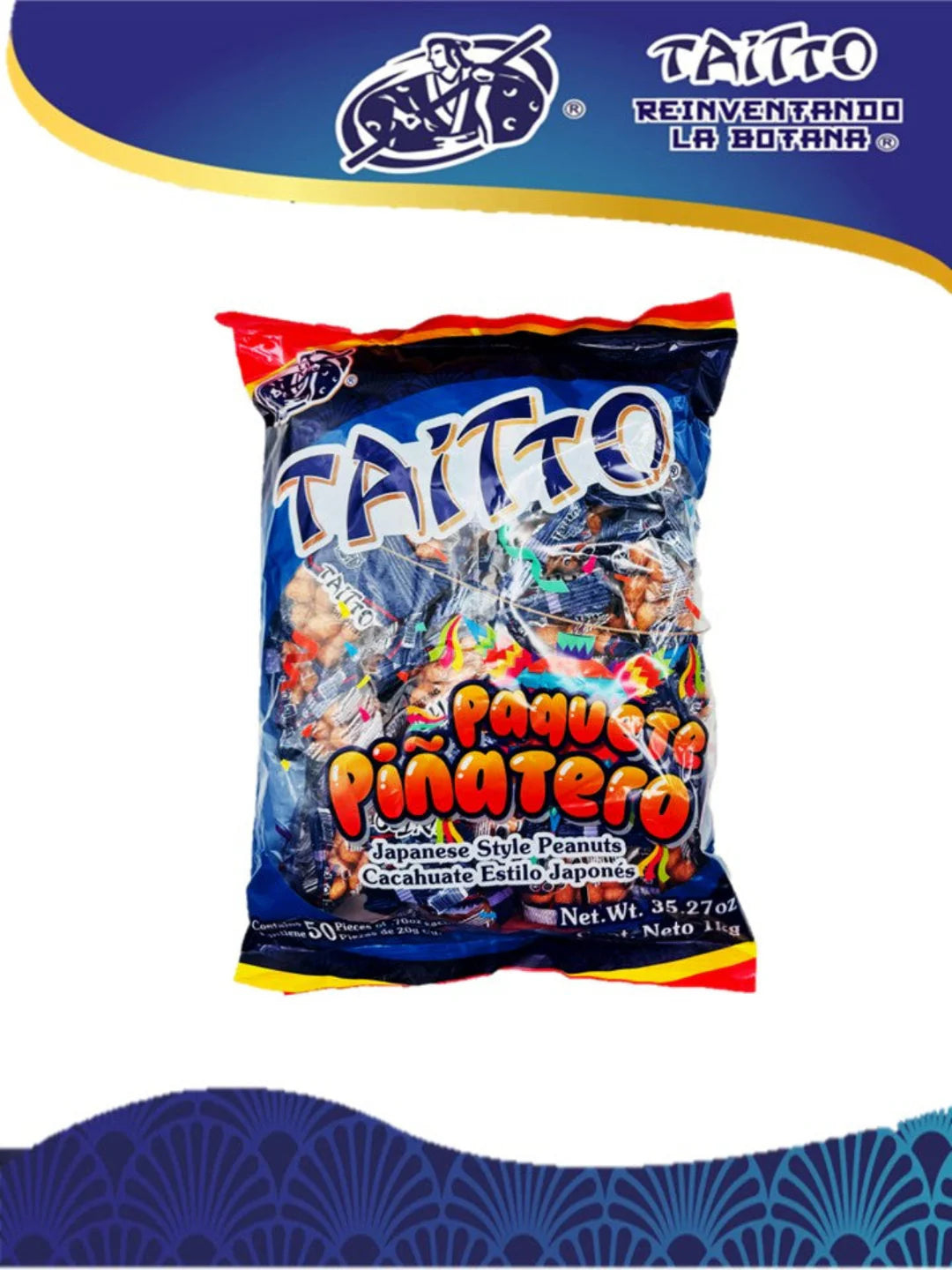 Taitto Japones Piñatero 50ct Bag – Japanese Style Peanut Mexican Candy POS - Dulceria Mexicana "El Toto"