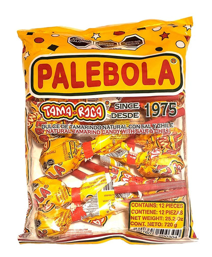 Tamaroca Palebola Bag 12ct Tamarind Lollipop Mexican Candy POS - Dulceria Mexicana "El Toto"